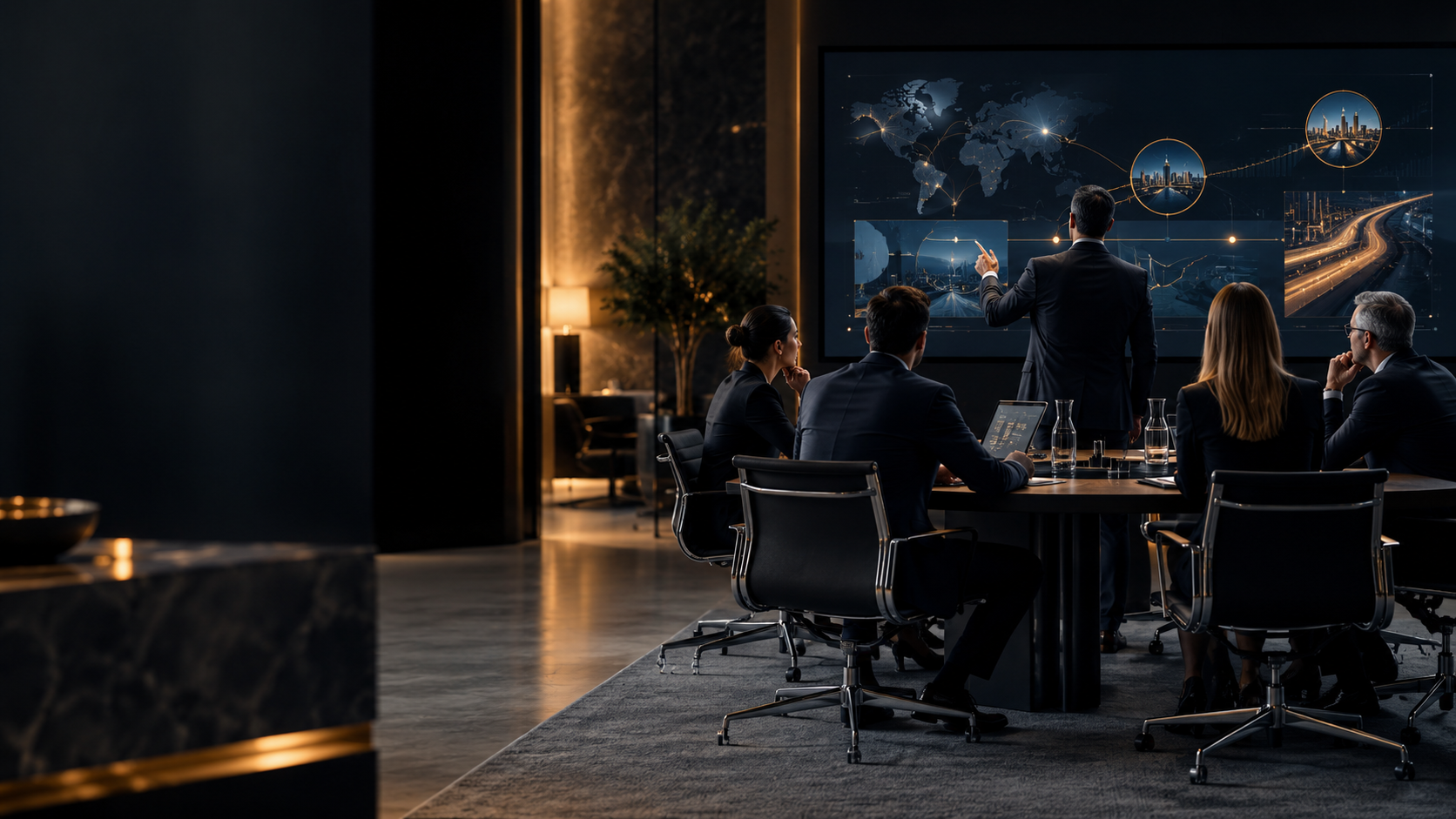 Business team planning a digital transformation